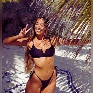Midori Bikini classic black Lena top NWT